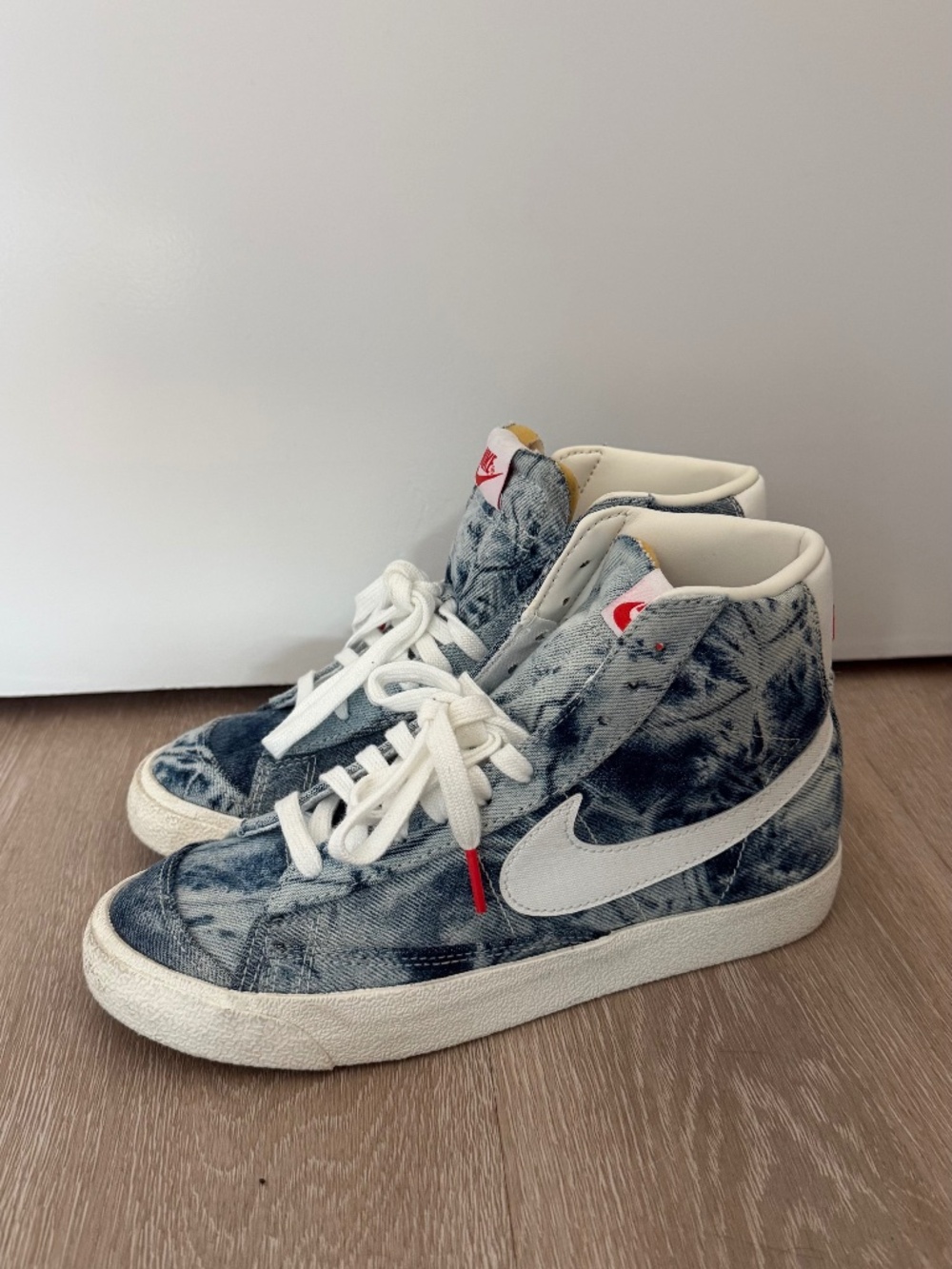 Nike Blazer Mid ’77 Washed Denim High Top Sneakers